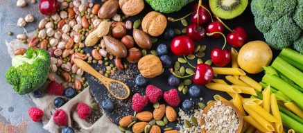 Vegan food on a table