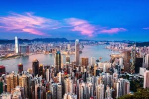 View of Hong Kong's skyline