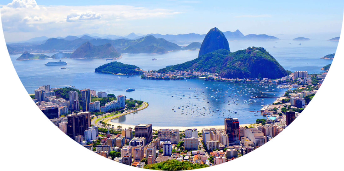 Panoramic photography of Rio de Janeiro, Brazil