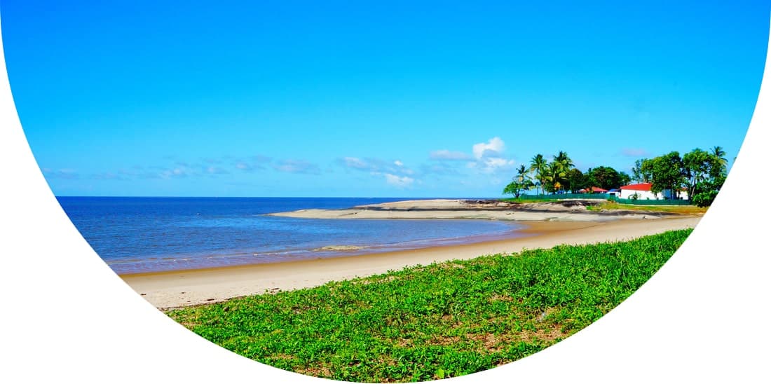 Sandy beach, Cayenne, French Guiana