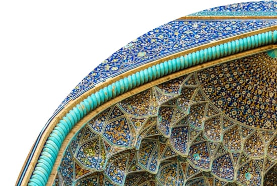 Ceiling of Sheikh Lotfollah Mosque, Isfahan, Iran
