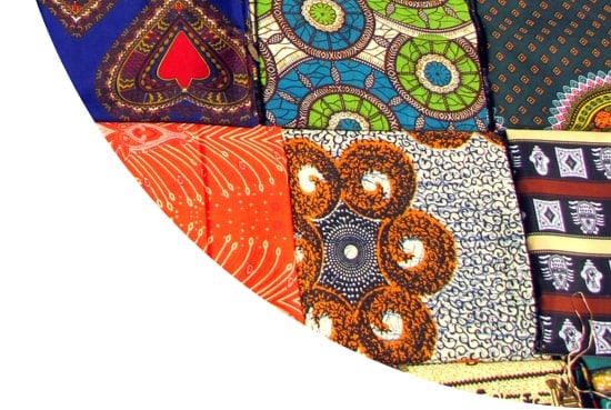 Patterned fabric in Mozambique