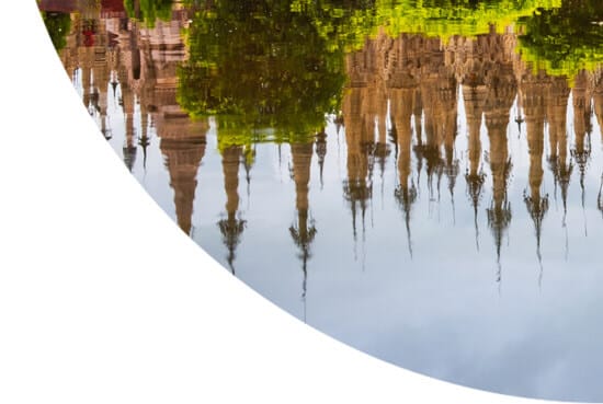 Water reflection, Myanmar