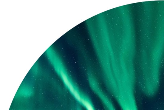 Aurora Borealis in the sky in Norway