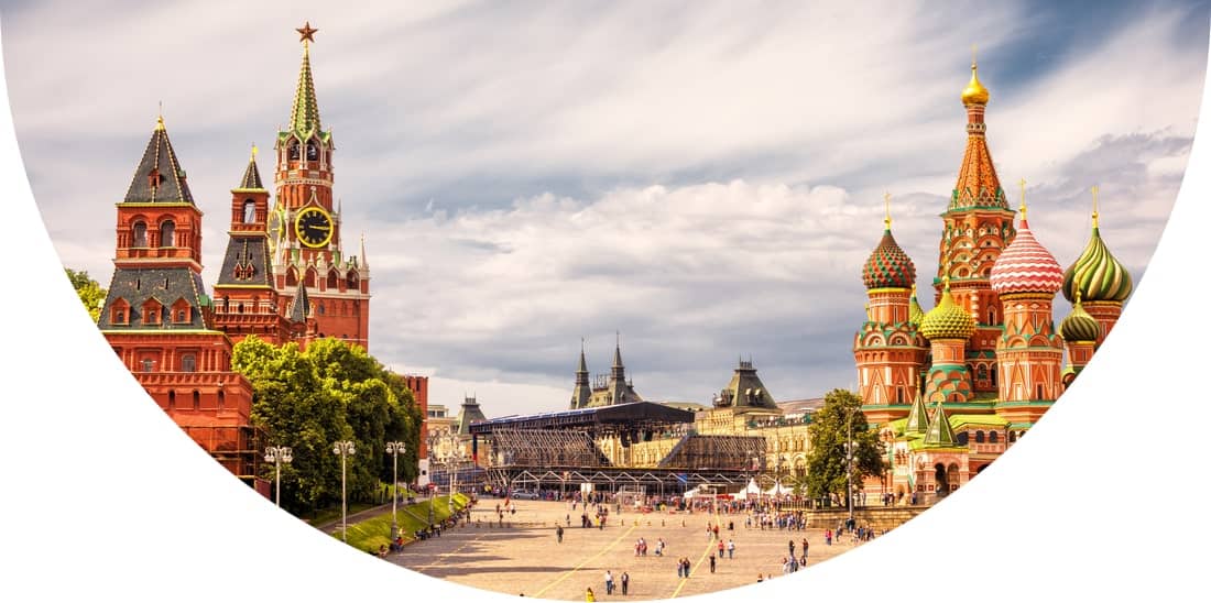 Moscow Kremlin and St Basil's Cathedral, Red Square, Moscow