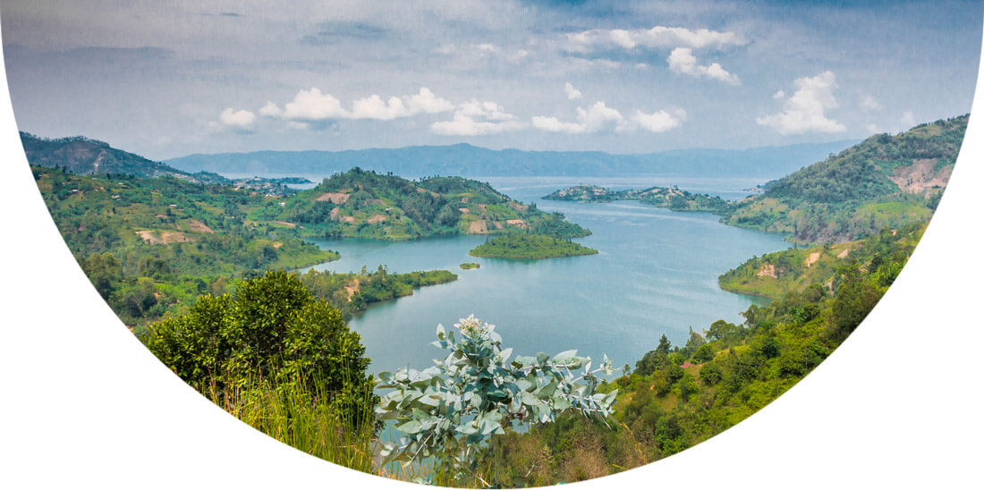 Mix between land and water, Rwanda