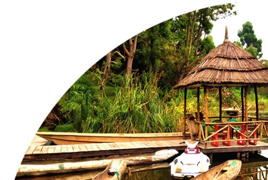 Water hut in Uganda
