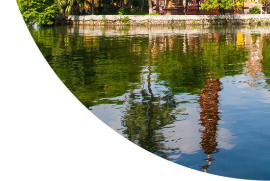 Reflection in water in Vietnam