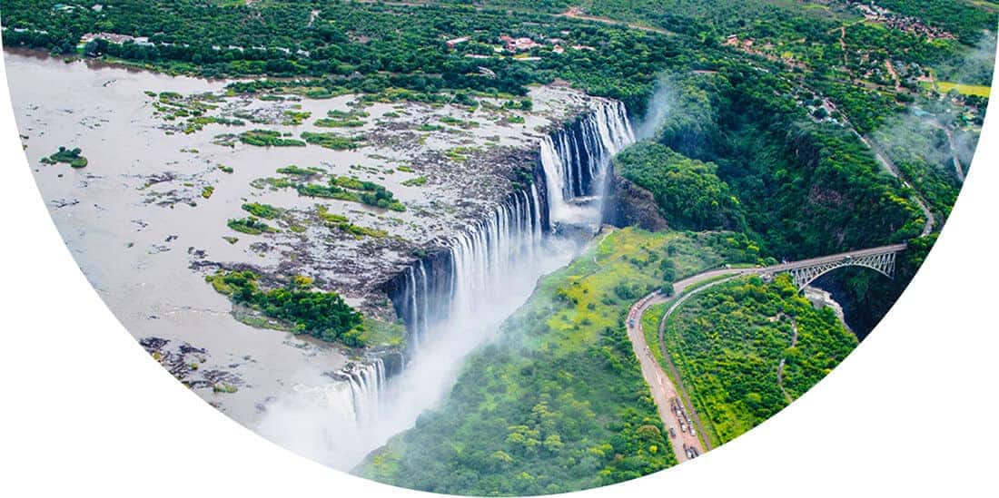 Waterfall in Zambia