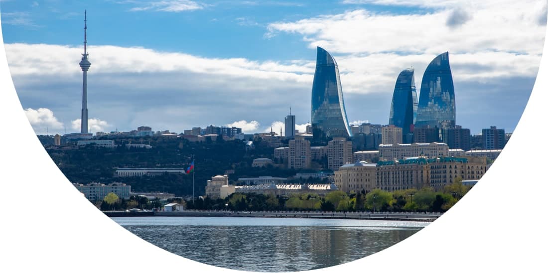 Panoramic view of Baku, Azerbaijan
