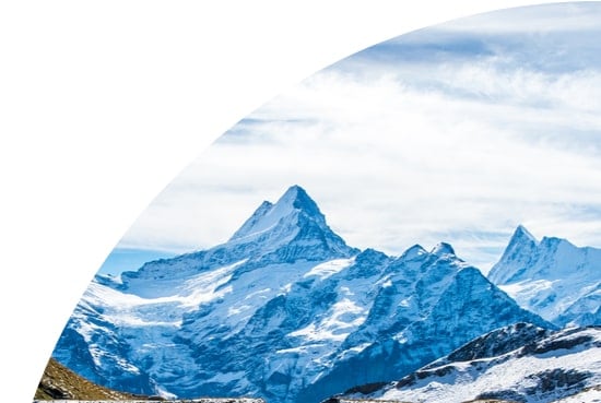 Mountain in Bachalpsee, Switzerland